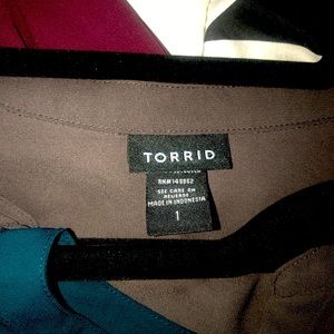 Lot of 5 Torrid Georgette 3/4 sleeve tops